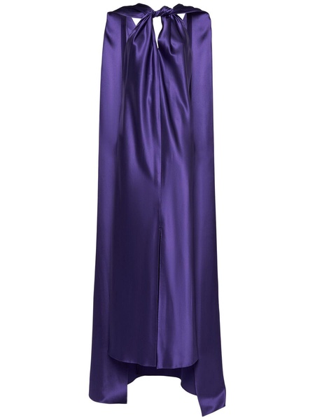 Egizio silk satin long dress