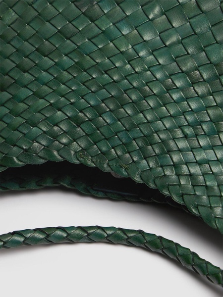 Santa Rosa handwoven tapered leather bag