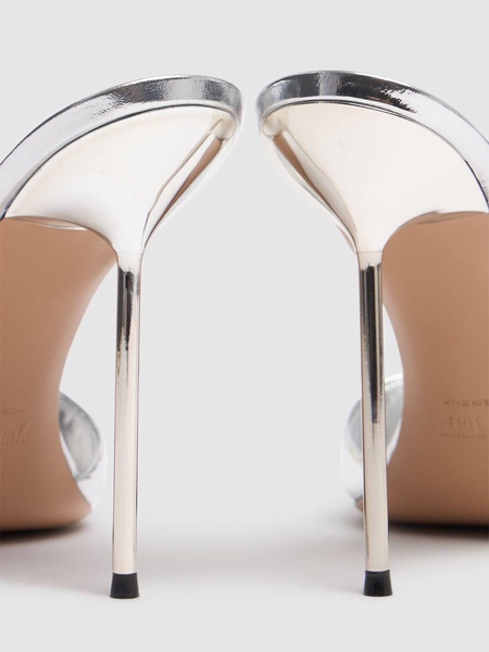 105mm Lidia mirror leather mules