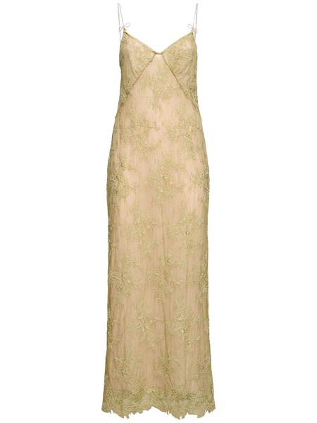Rebrodé lace slip dress