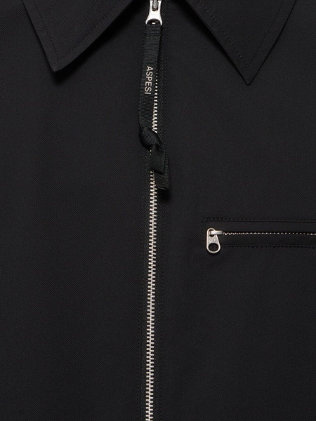Water-repellent poly twill jacket