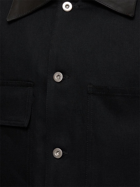 Boxy fit cotton denim jacket
