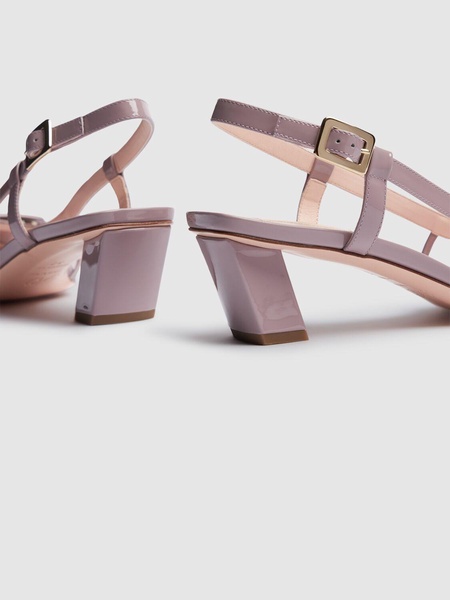 45mm Belle Vivier mesh slingback pumps