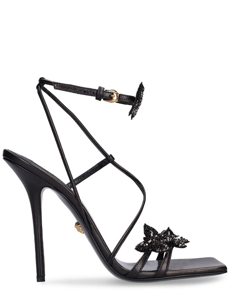 Dua Lipa 110mm butterfly leather sandals