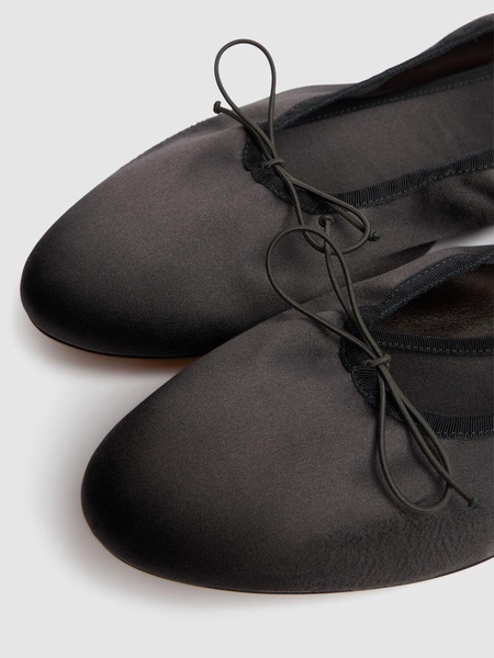 10mm Awar satin ballerina flats