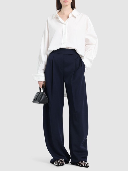 Gary gabardine wide pants