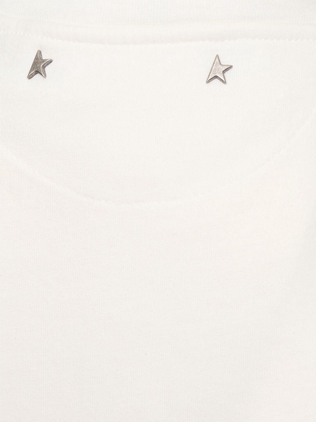 Golden cotton jersey t-shirt