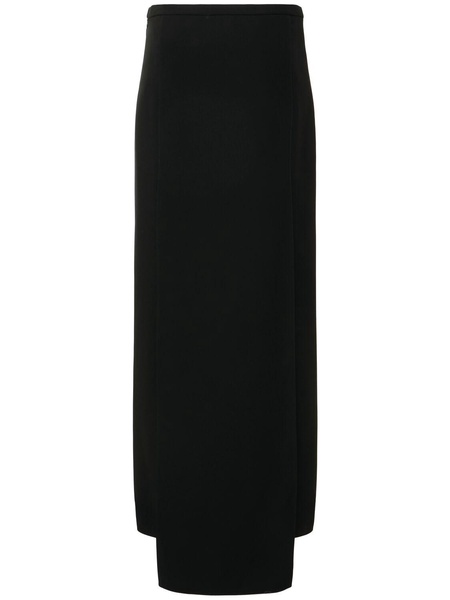 Heritage tech crepe maxi skirt