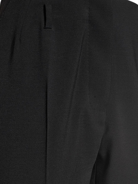 Stretch cady straight pants