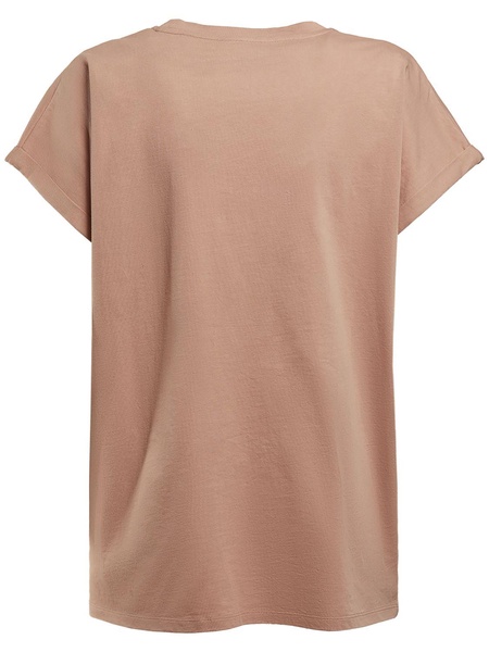 Flocked logo cotton jersey t-shirt