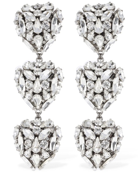 Crystal hearts earrings