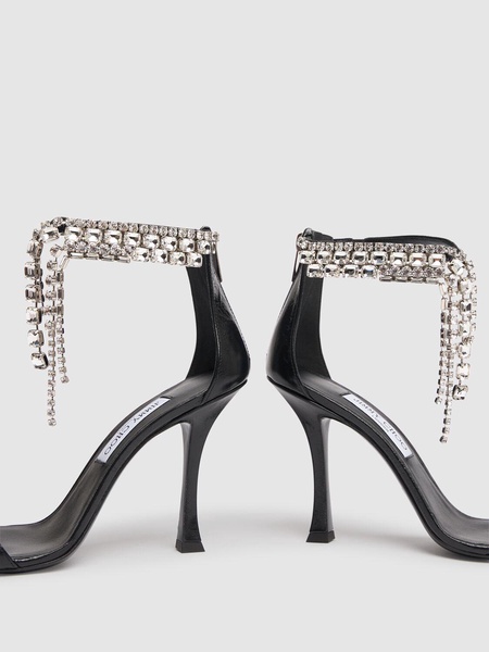 100mm Verity leather sandals