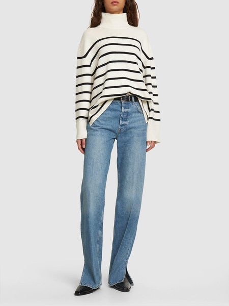 Courtney striped wool cashmere sweater