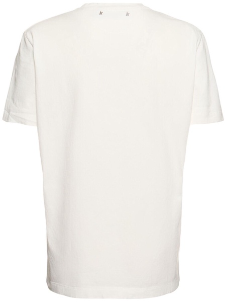 Golden cotton jersey t-shirt