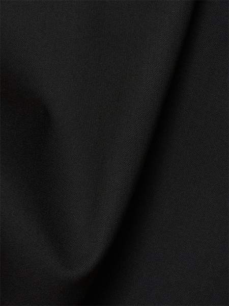 Open back crepe midi dress w/cape