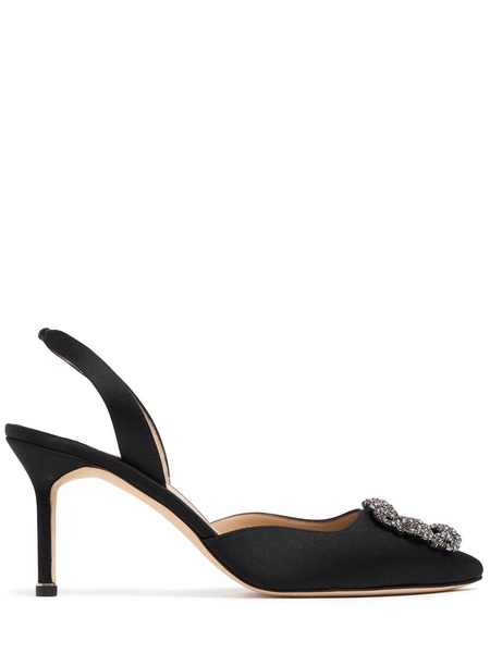 70mm Hangisli satin pumps