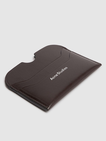 Large Elmas shiny leather card holder