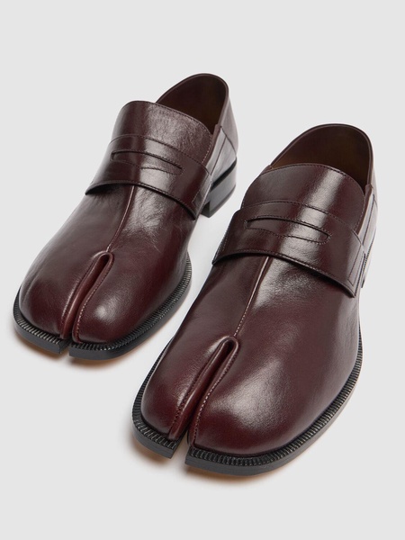Tabi leather shoes