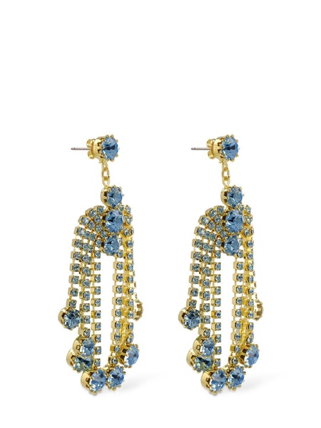 Crystal pendant earrings