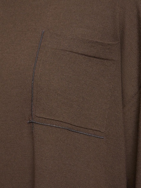 Wool & cashmere short sleeve sweater