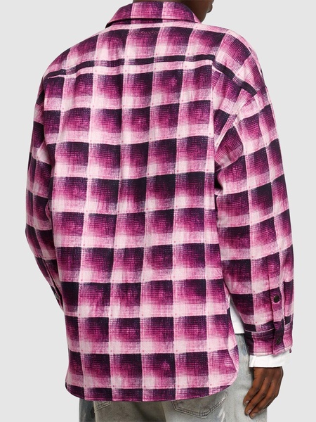 Osadia printed flannel padded overshirt