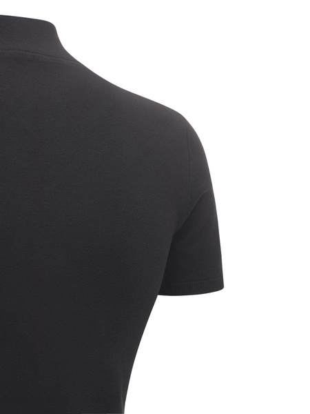 Logo patch stretch jersey t-shirt
