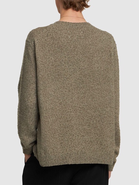 Wool & cotton crewneck sweater