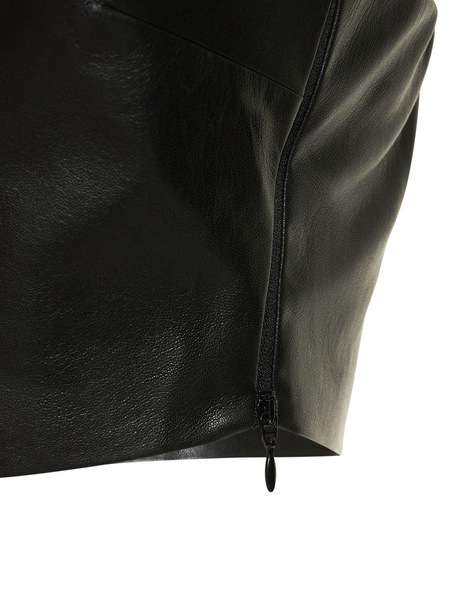 Gwen faux leather tube top