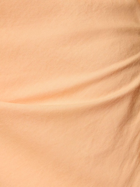 Cotton midi dress w/lace