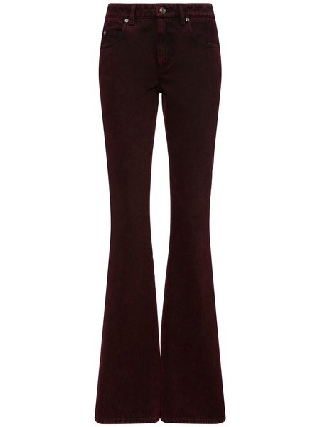 Denim flared pants