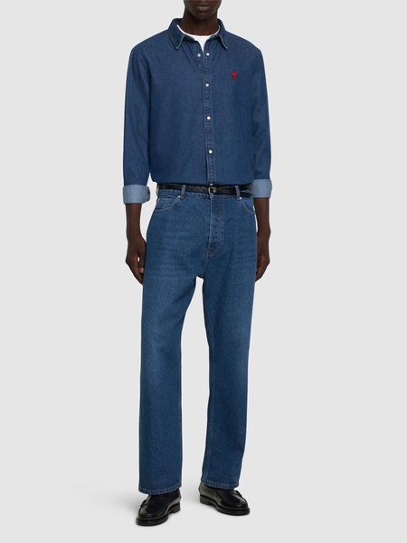 Loose cotton denim jeans