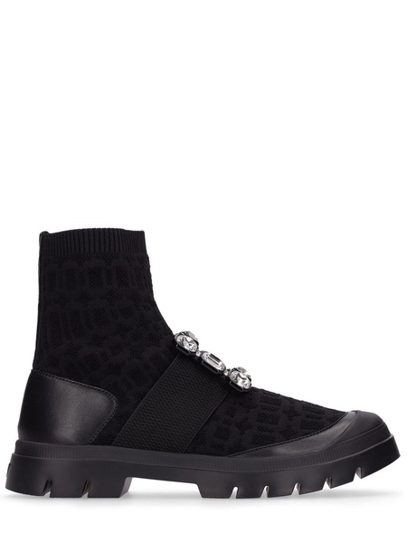 20mm Walkyviv knit sock ankle boots