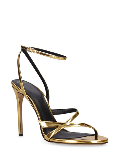 100mm Tita mirror leather sandals