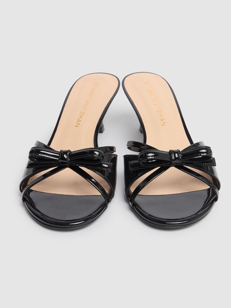 50mm Felicity patent leather mules