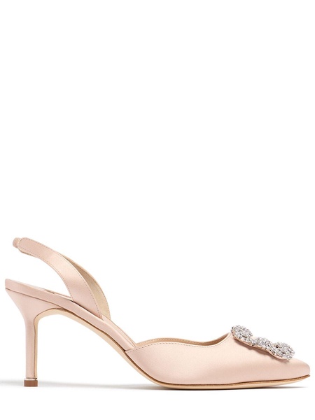 70mm Hangisli satin slingback pumps