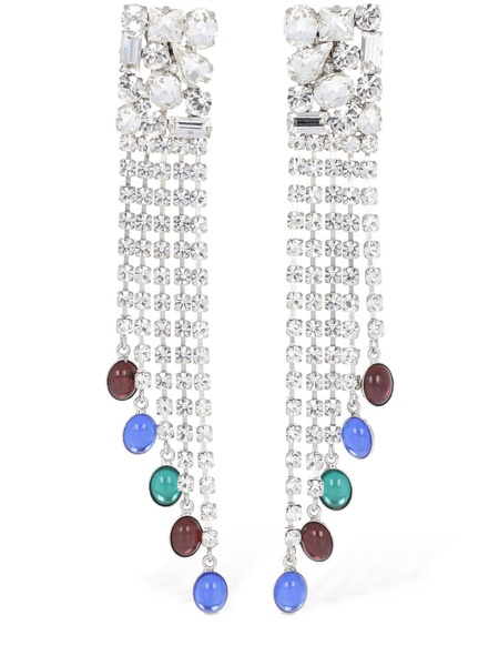 Square earrings w/ fringe