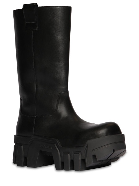 80mm Bulldozer leather combat boots