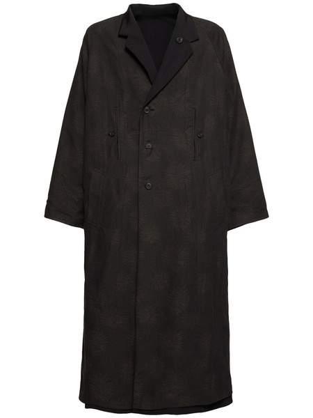 Cotton blend long coat