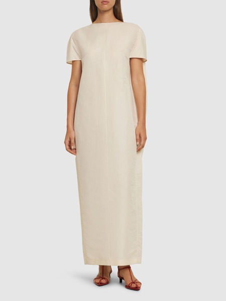 Webster silk blend organza long dress