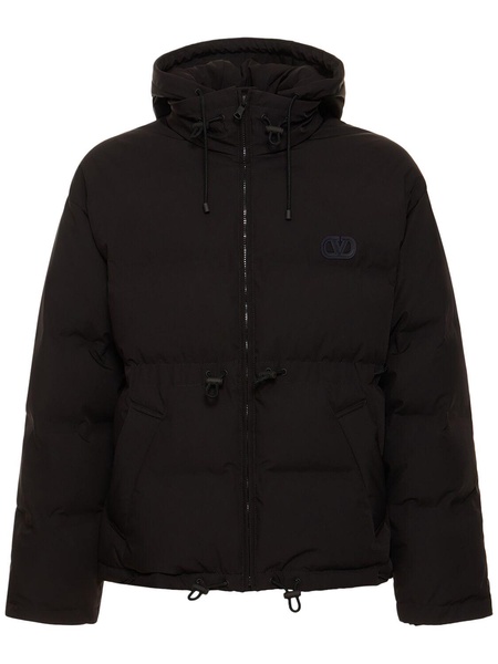 V logo down jacket