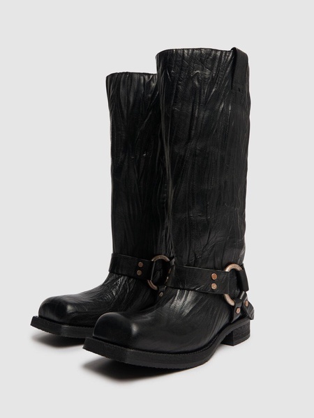 35mm Balius leather biker boots