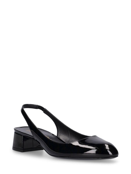 35mm Vivienne patent leather slingbacks
