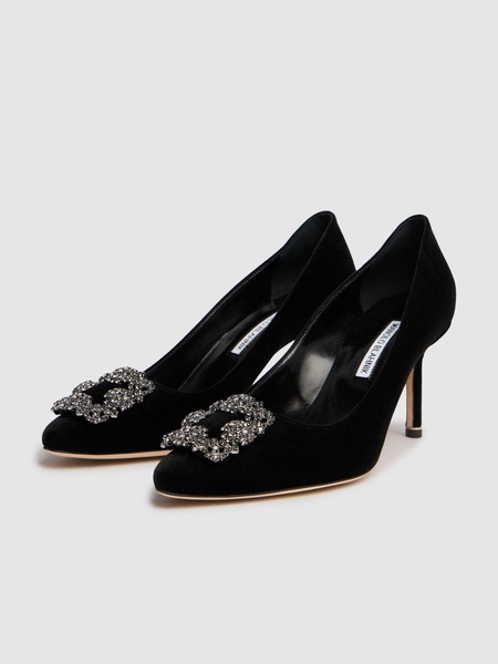 70mm Hangisi velvet pumps