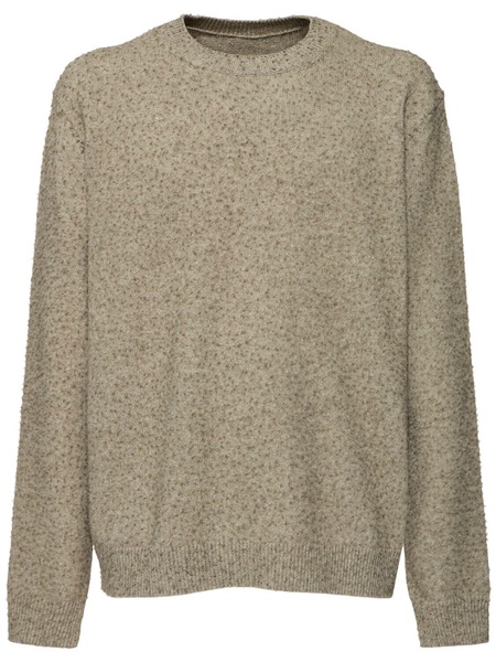 Wool & cotton crewneck sweater