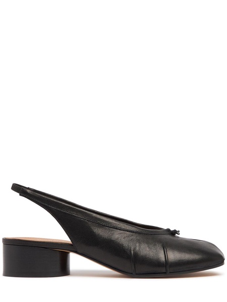 30mm Tabi leather slingbacks