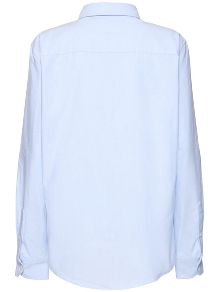 Cotton poplin logo shirt