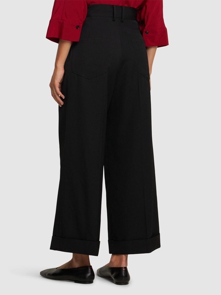 Tailored baggy gabardine pants