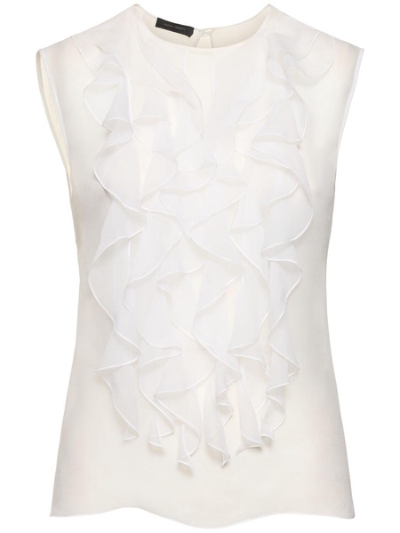 Sleeveless chiffon top
