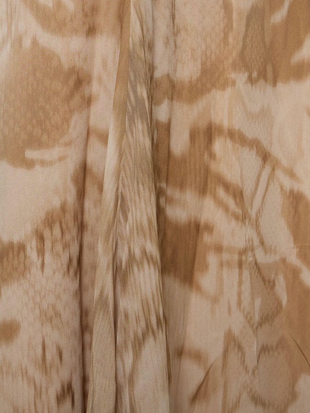 Printed viscose long dress