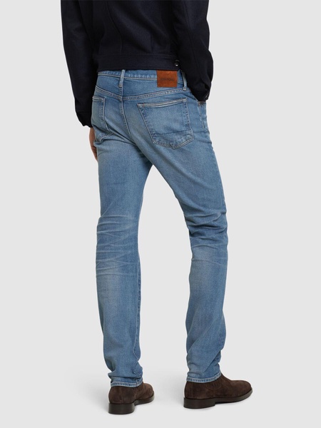 Broken denim twill jeans